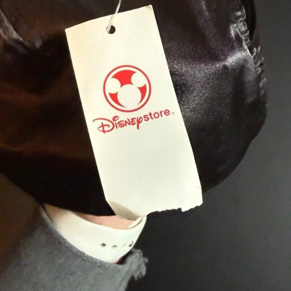 OS Disney Cruella De Vil Black White Hat Velcro Strap NWT Villain Cap
